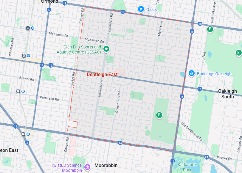 Bentleigh East Map