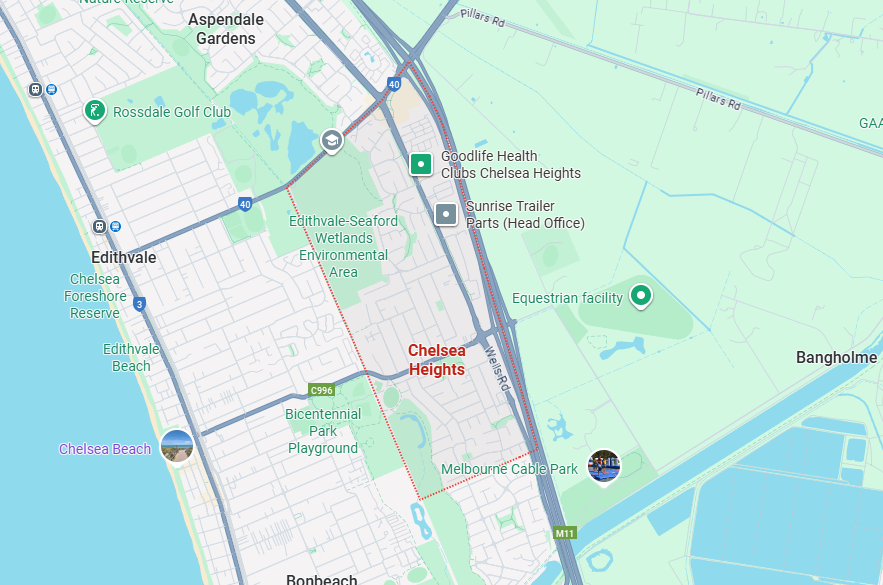 Chelsea Heights Map