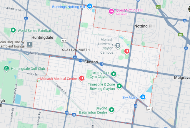 Clayton Map