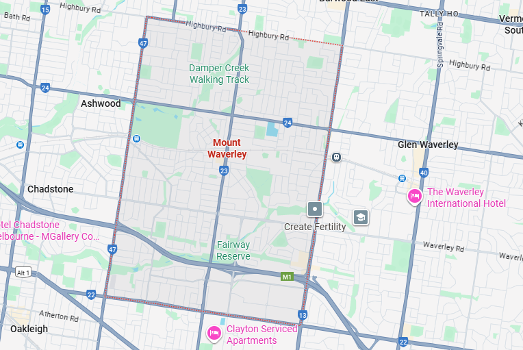 Mount Waverley Map
