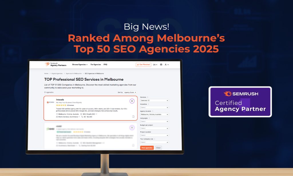 Intesols Named the Highest Ranked SEO Agency in Australia on Semrush